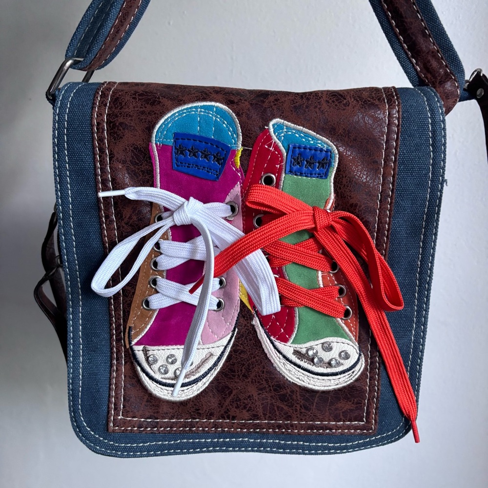 Vintage Converse Denim Crossbody Bag - Picture 7 of 16